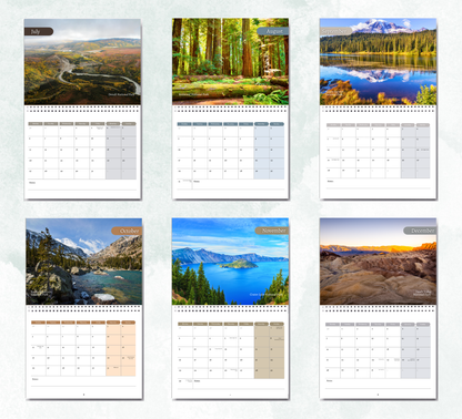 US National Parks Calendar 2026