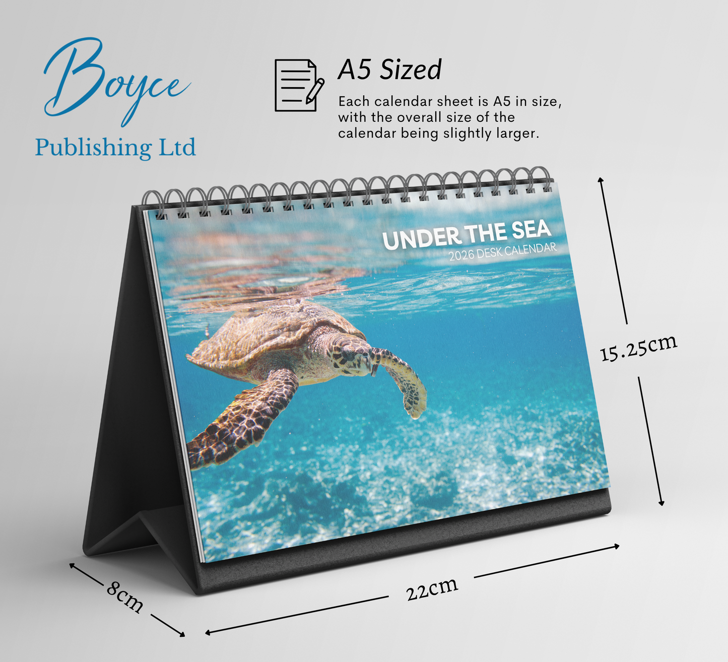 Under the Sea Desk Calendar 2026-2027