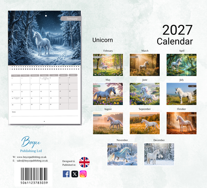 Unicorn Calendar 2027
