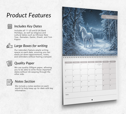 Unicorn Calendar 2027