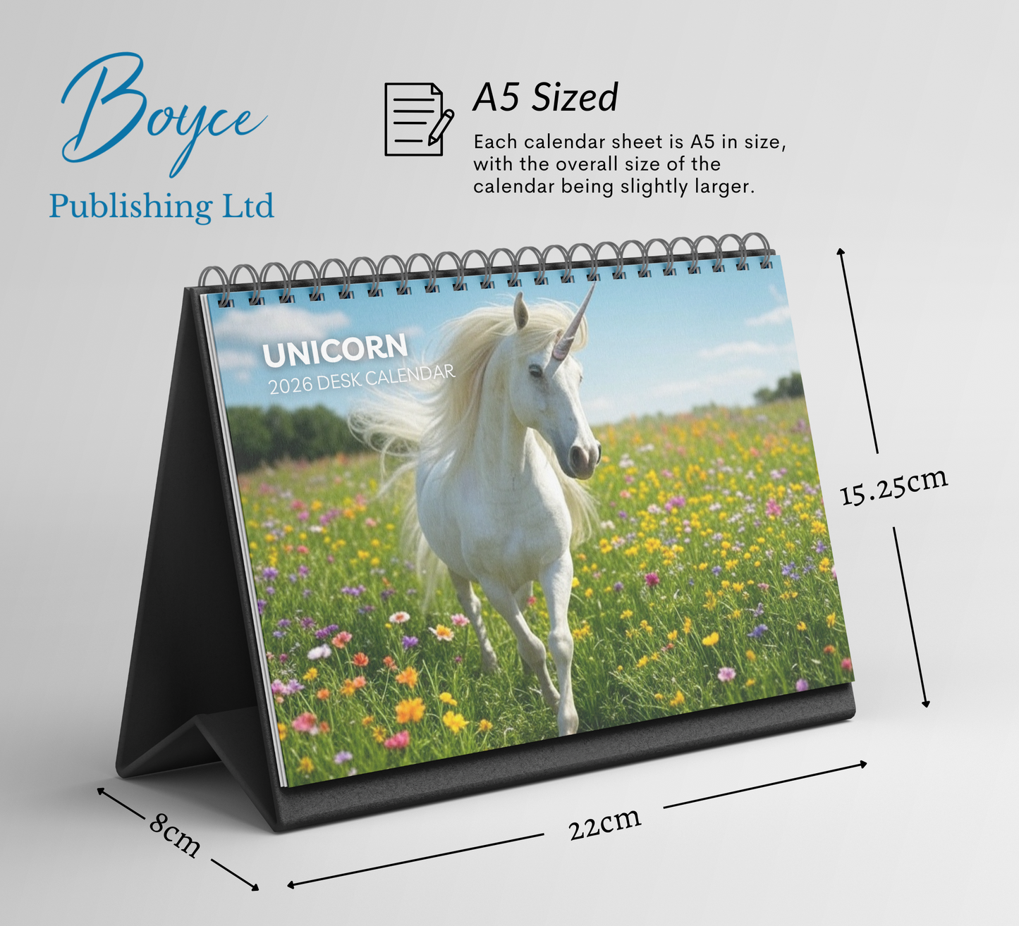 Unicorn Desk Calendar 2026-2027
