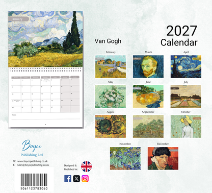 Van Gogh Calendar 2027