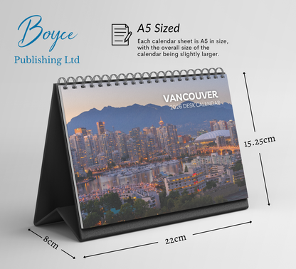 Vancouver Desk Calendar 2026-2027