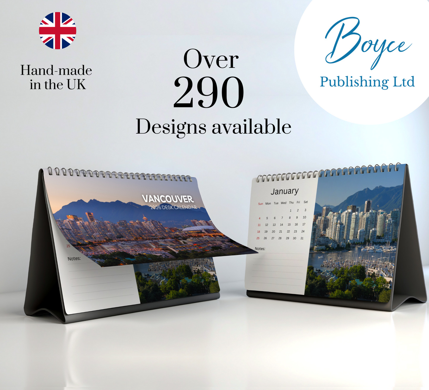 Vancouver Desk Calendar 2026-2027