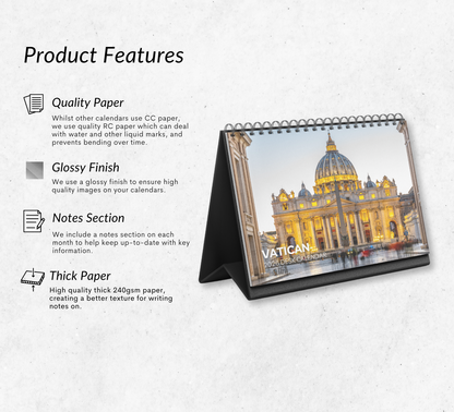 Vatican Desk Calendar 2026-2027