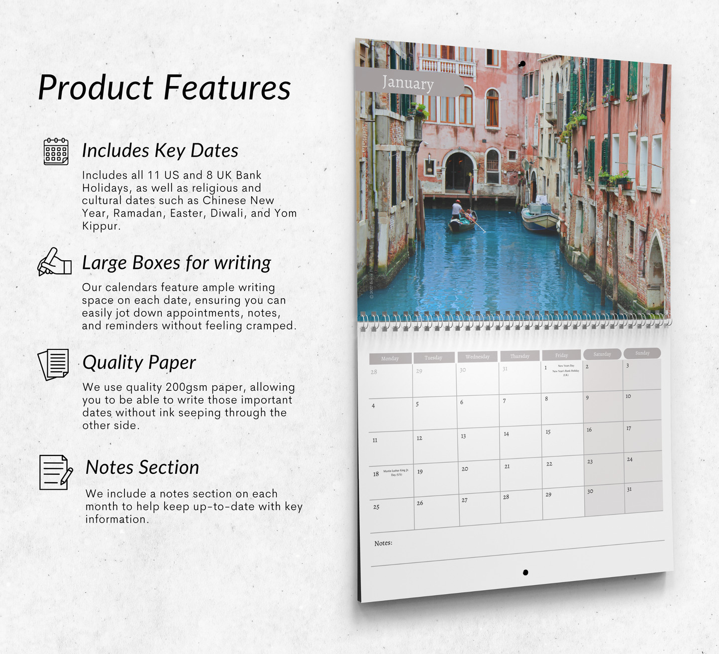 Venice Calendar 2027