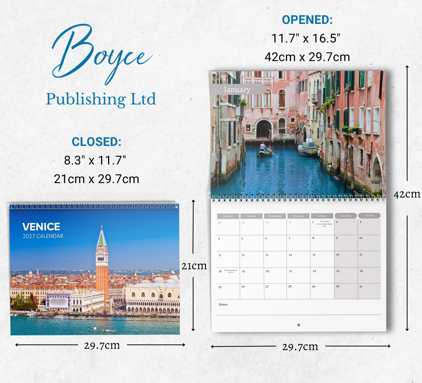 Venice Calendar 2027