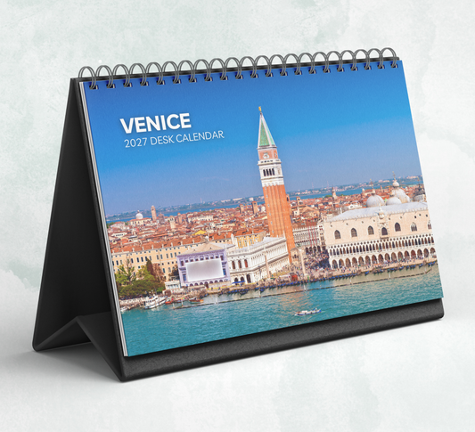 Venice Desk Calendar 2027-2028