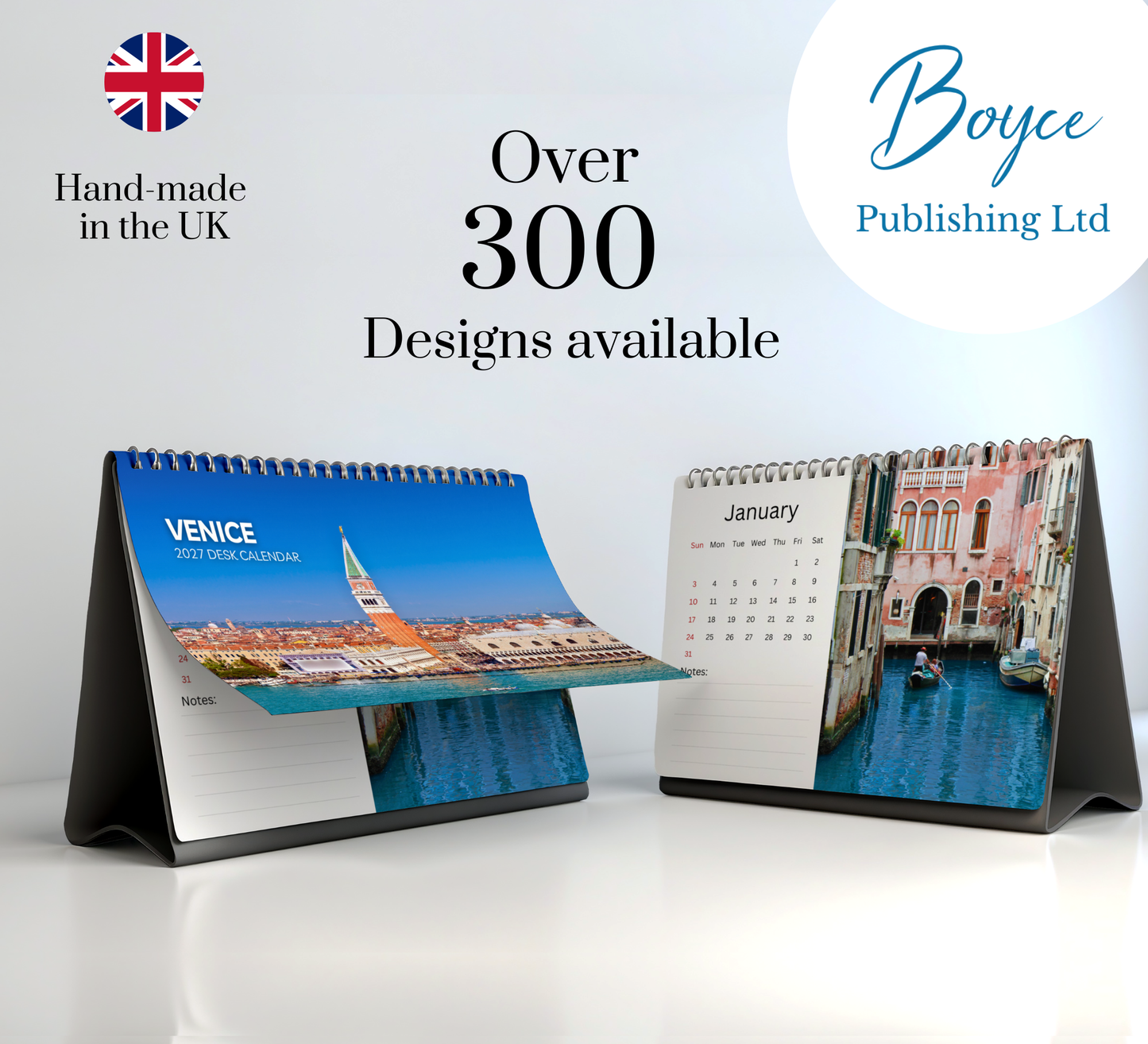 Venice Desk Calendar 2027-2028