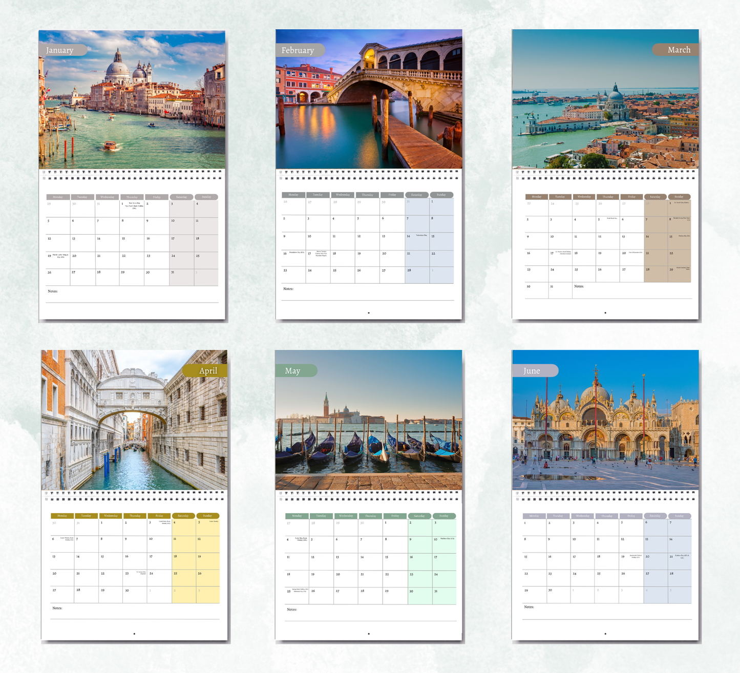 Venice Calendar 2026