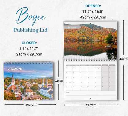 Vermont Calendar 2027