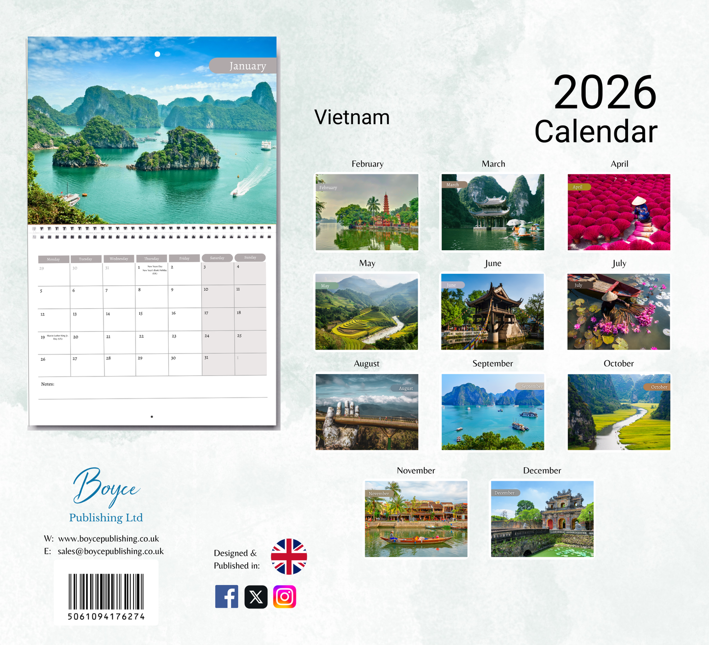 Vietnam Calendar 2026