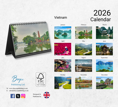 Vietnam Desk Calendar 2026-2027