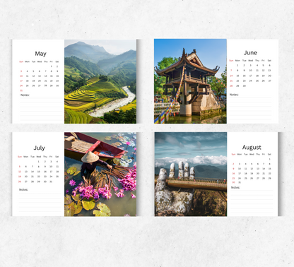 Vietnam Desk Calendar 2026-2027
