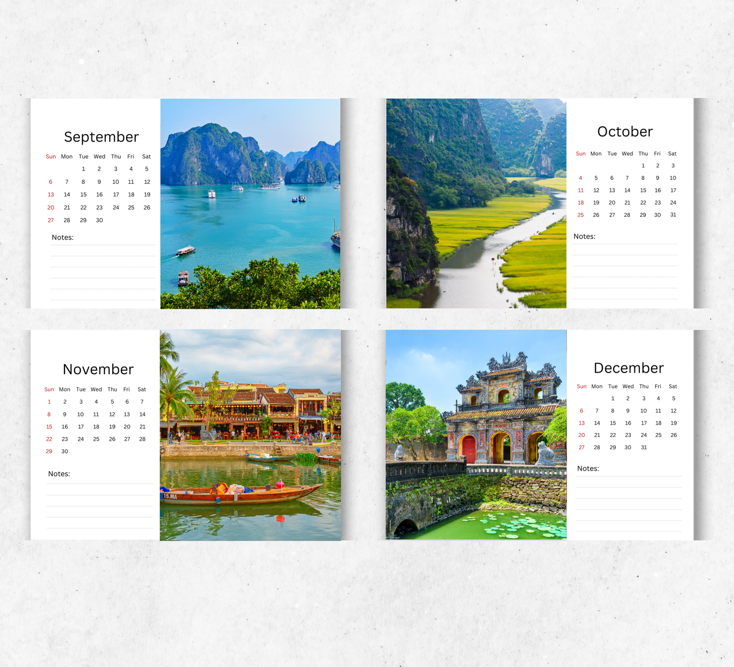 Vietnam Desk Calendar 2026-2027