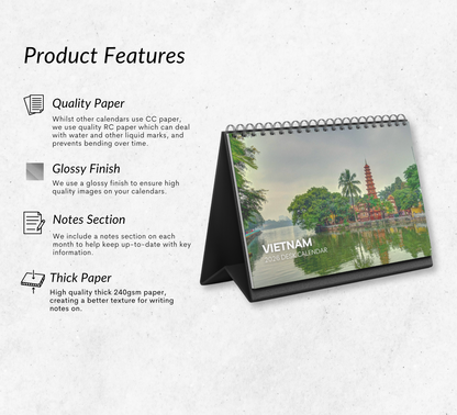 Vietnam Desk Calendar 2026-2027