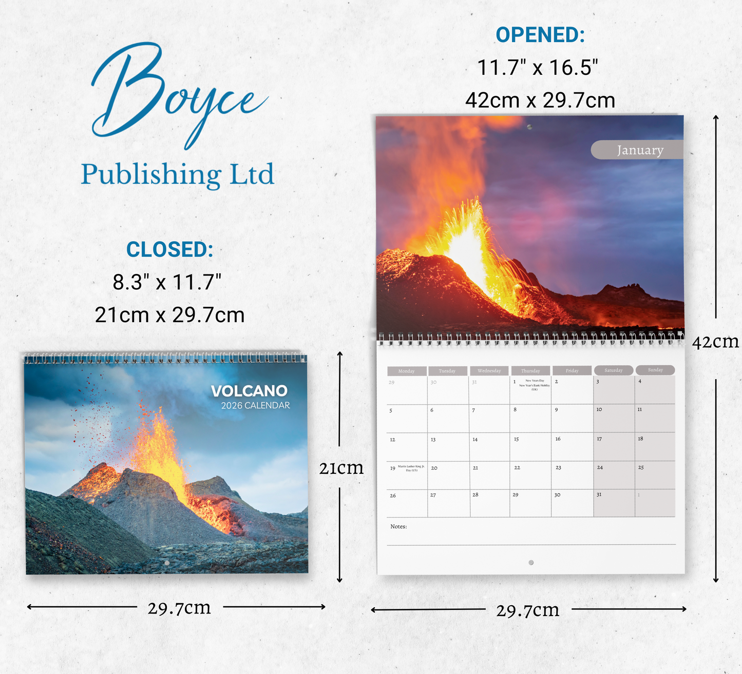 Volcano Calendar 2026