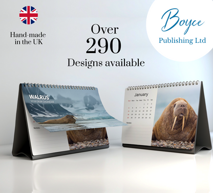 Walrus Desk Calendar 2026-2027