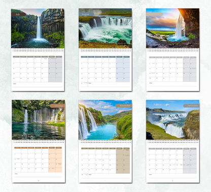 Waterfalls Calendar 2027