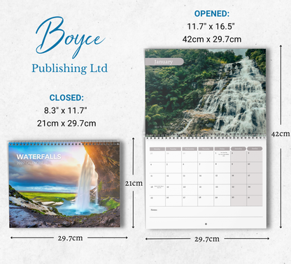 Waterfalls Calendar 2027