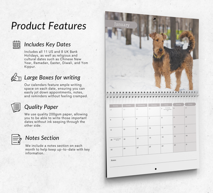 Welsh Terrier Calendar 2027