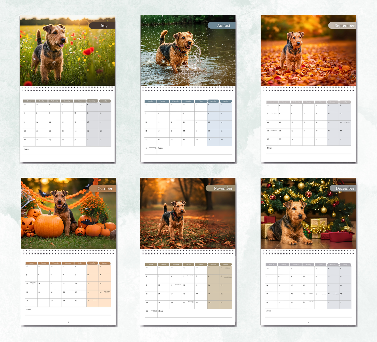 Welsh Terrier Calendar 2026