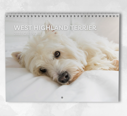 West Highland Terrier Calendar 2027