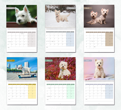 West Highland Terrier Calendar 2027