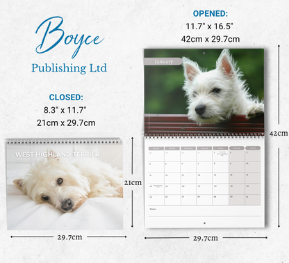 West Highland Terrier Calendar 2027
