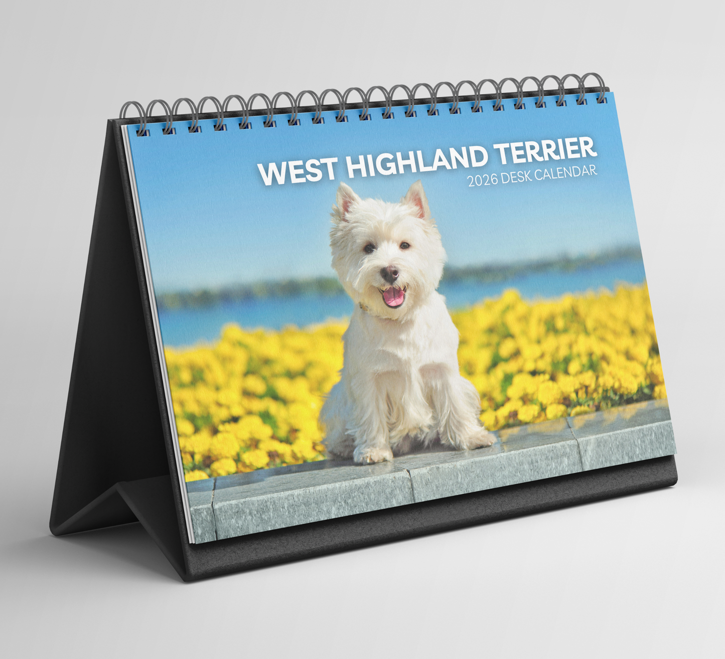 West Highland Terrier Desk Calendar 2026-2027
