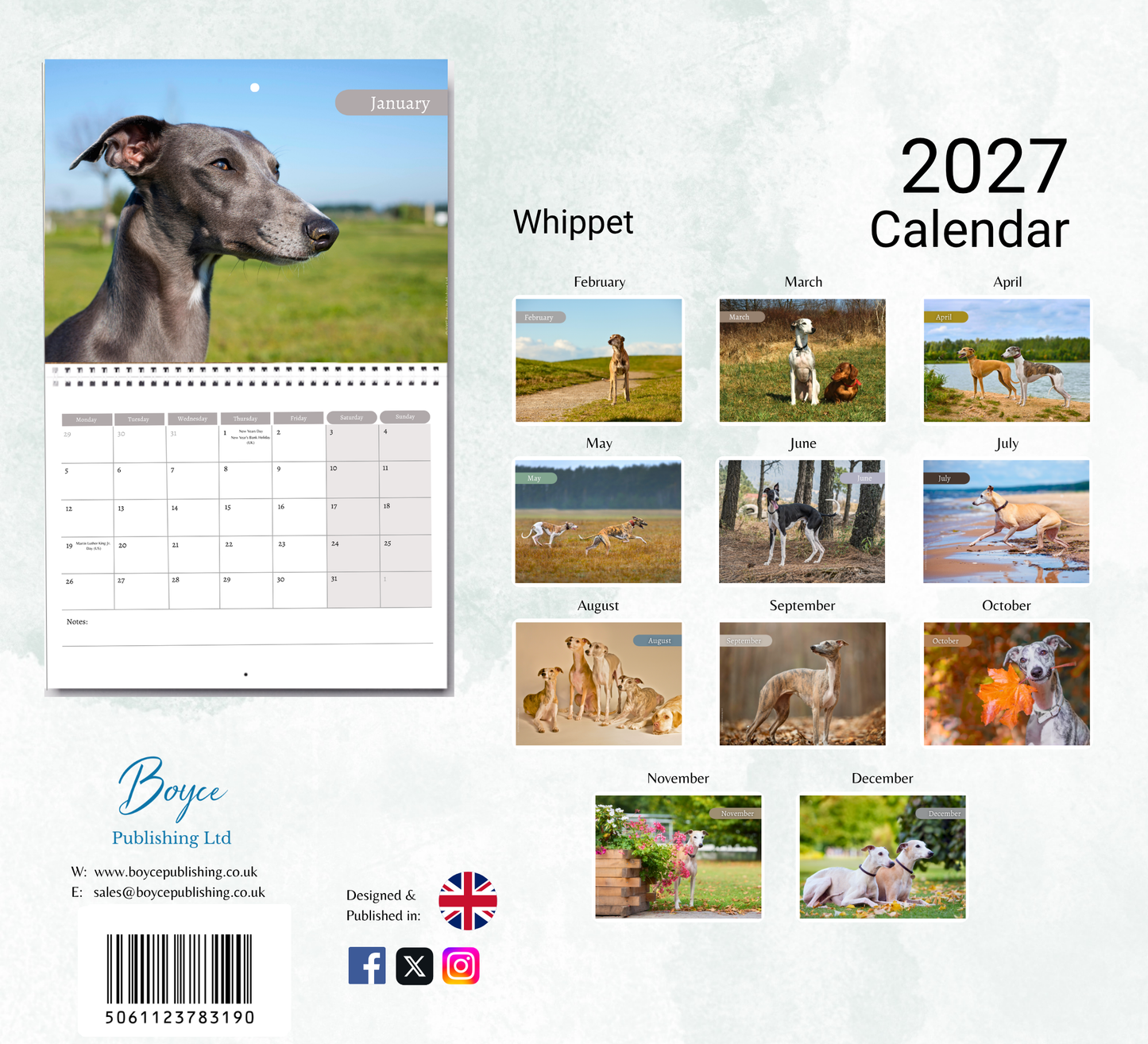 Whippet Calendar 2027