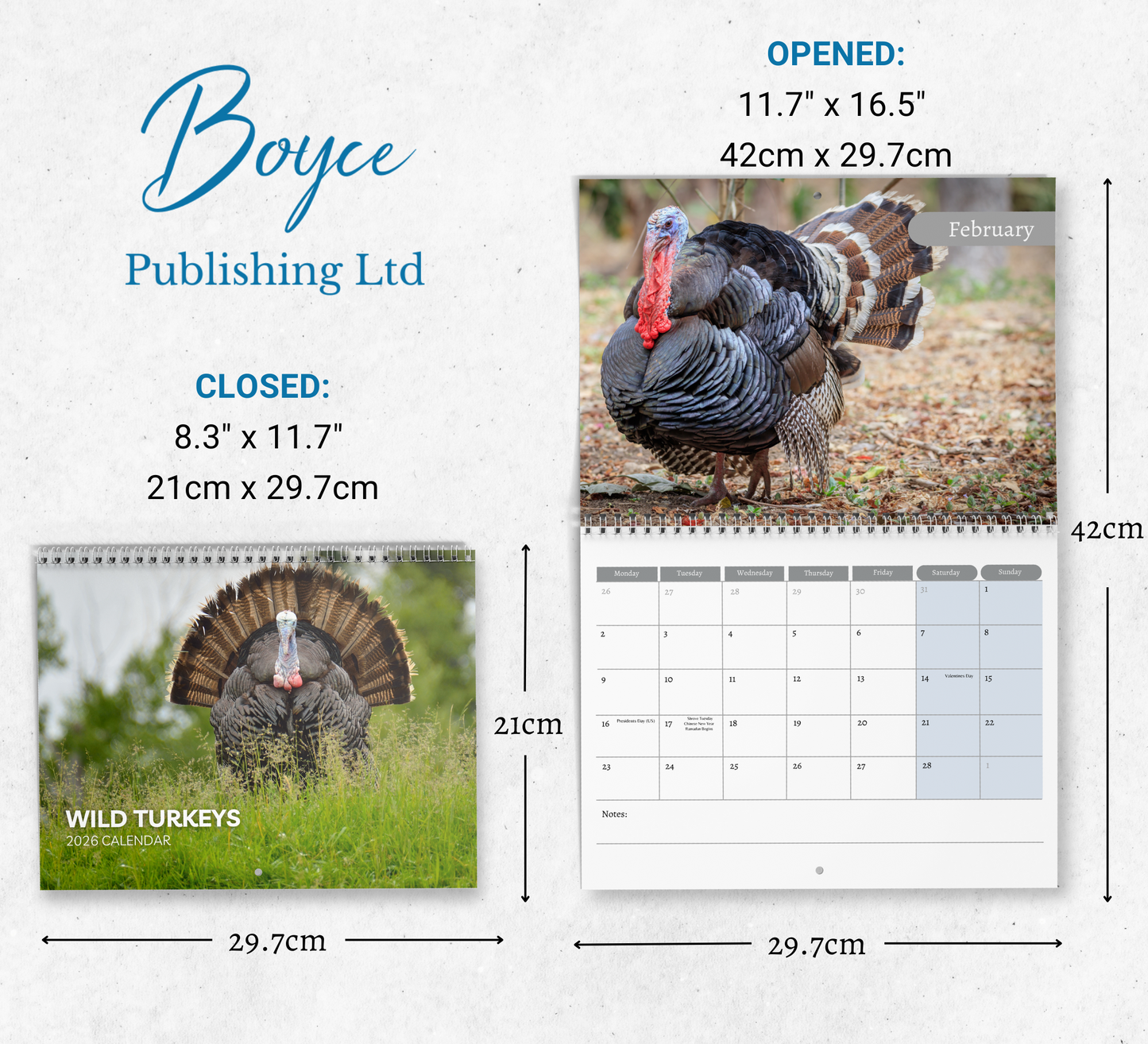 Wild Turkey Calendar 2026