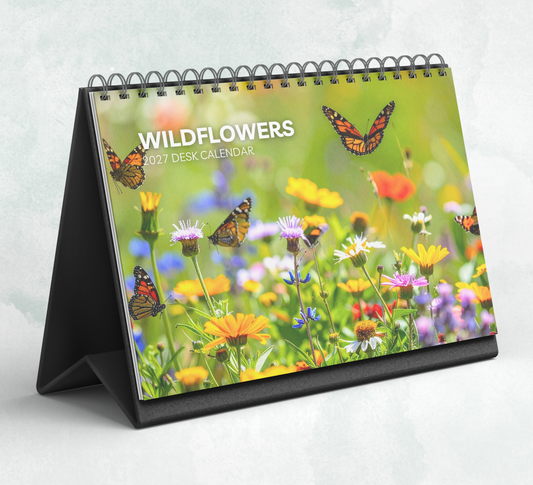 Wildflowers Desk Calendar 2027-2028