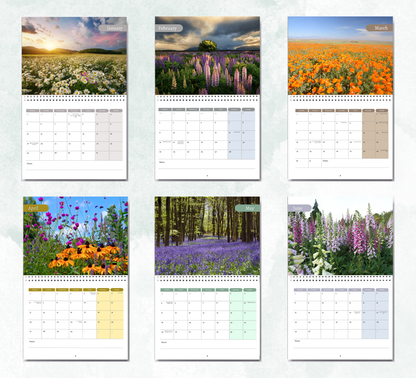 Wildflowers Calendar 2026