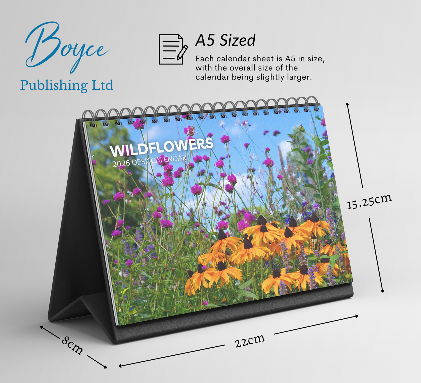 Wildflowers Desk Calendar 2026-2027