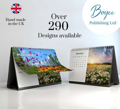 Wildflowers Desk Calendar 2026-2027