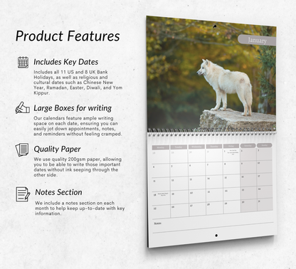 Wolf Calendar 2027