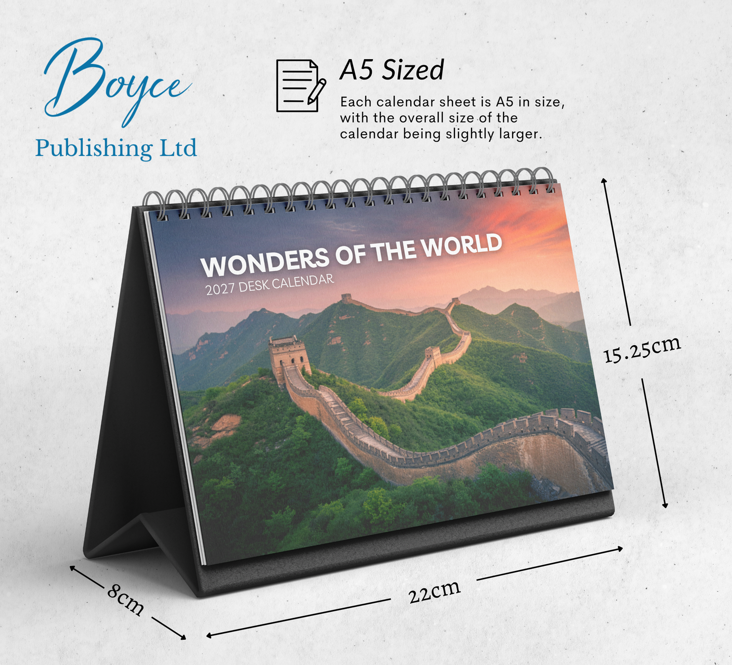 Wonders of the World Desk Calendar 2027-2028