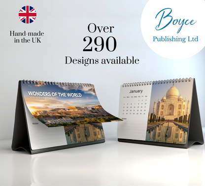 Wonders of the World Desk Calendar 2026-2027