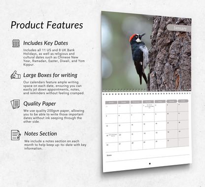 Woodpecker Calendar 2026