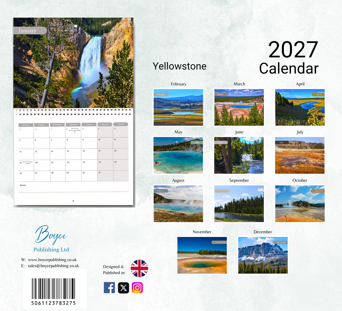Yellowstone Calendar 2027