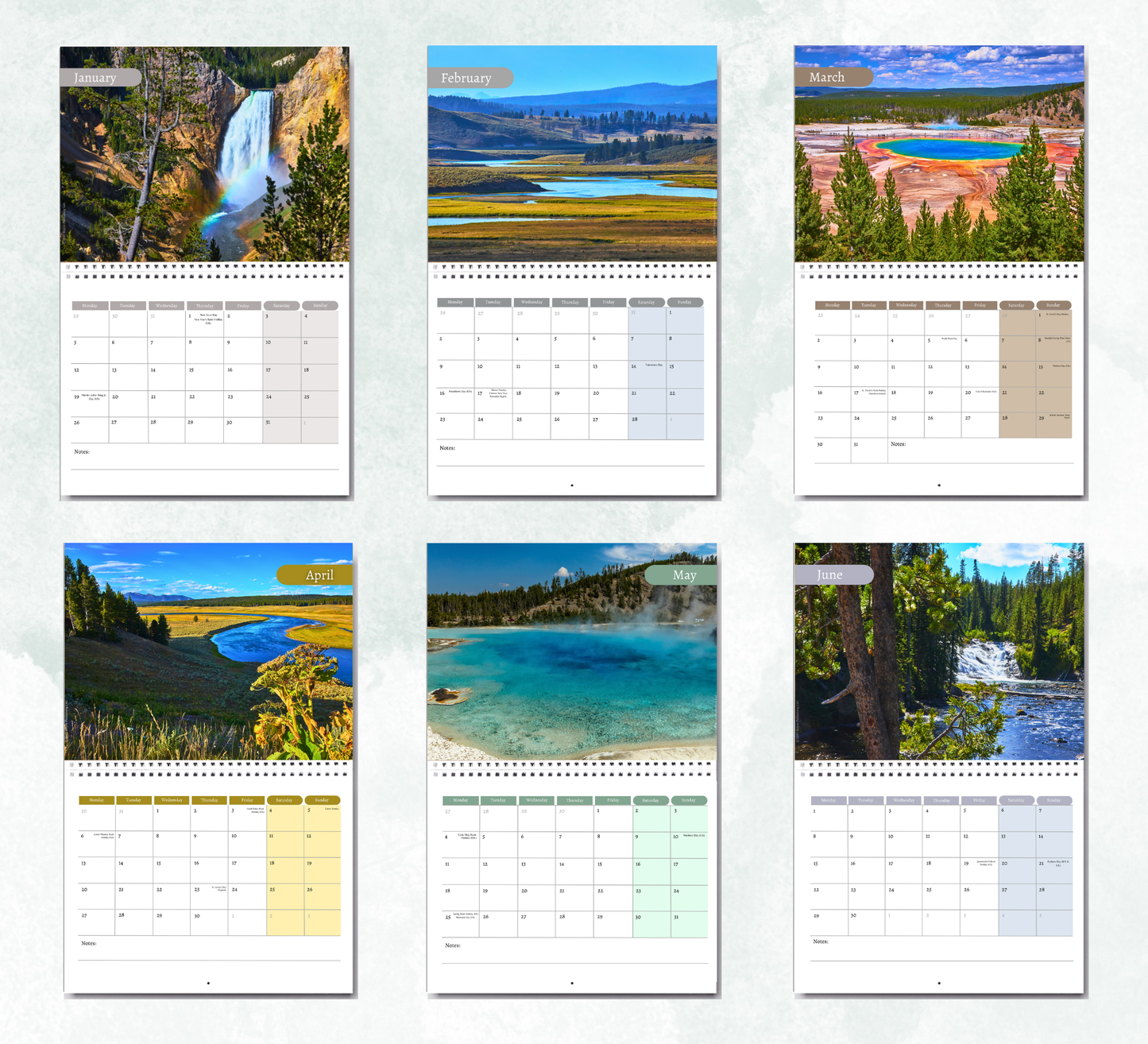 Yellowstone Calendar 2027