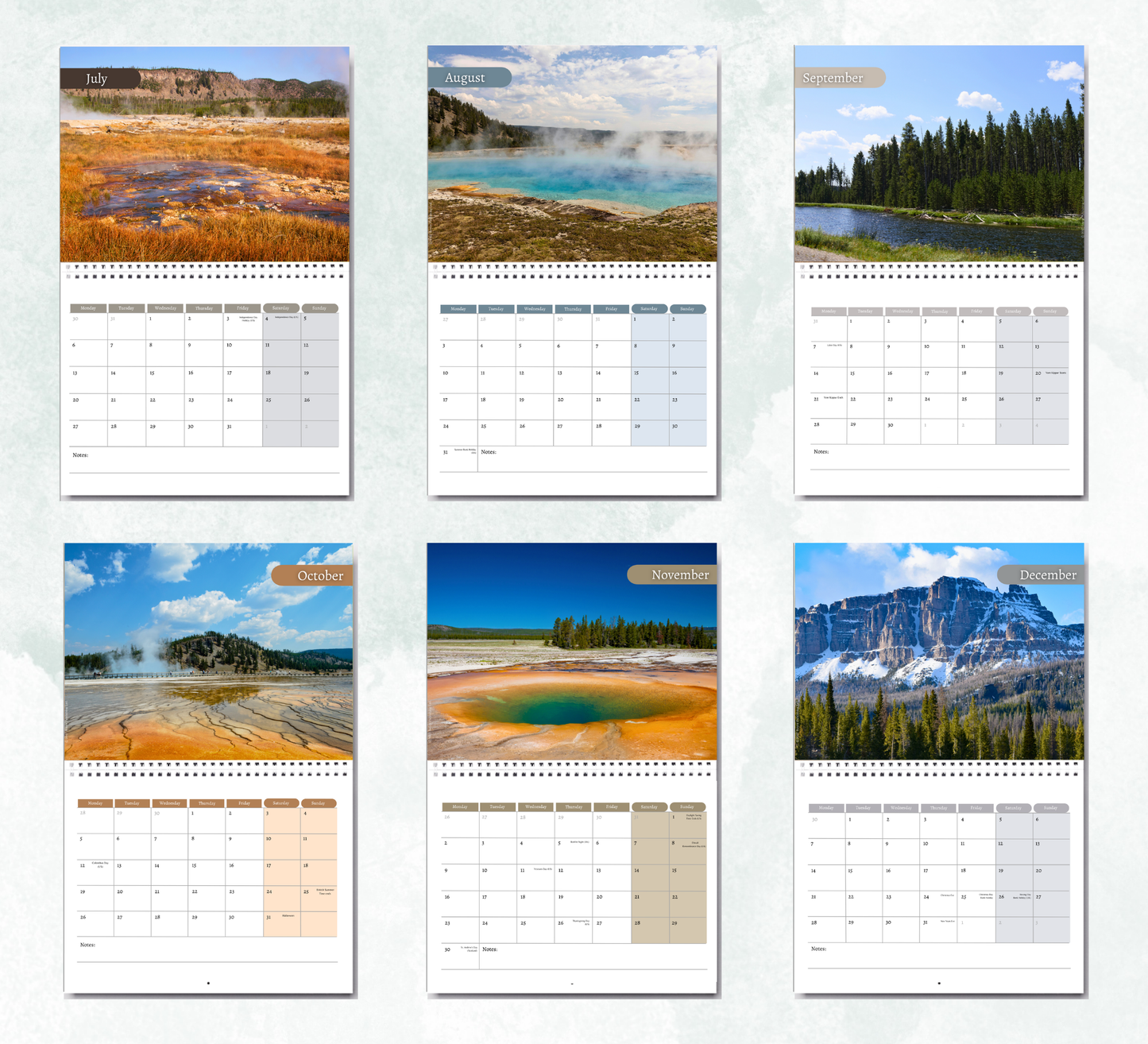 Yellowstone Calendar 2027