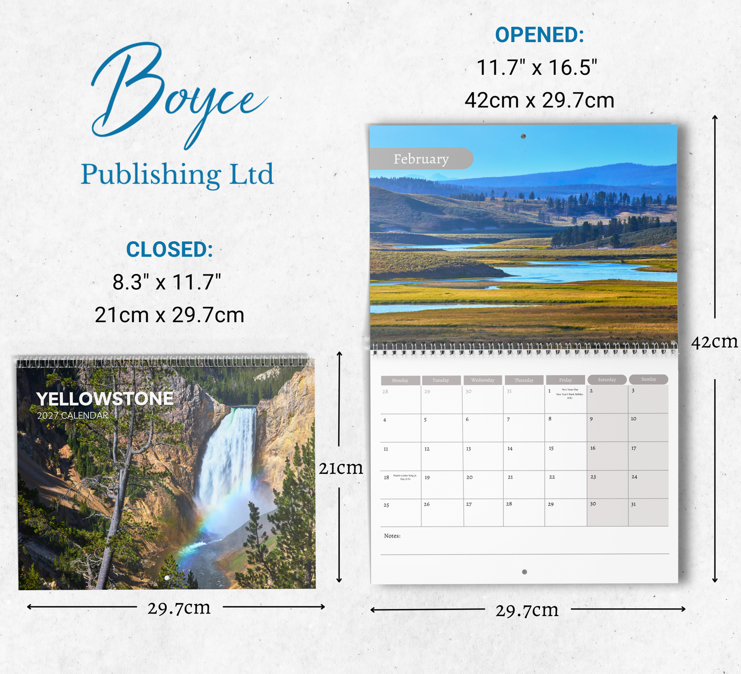 Yellowstone Calendar 2027