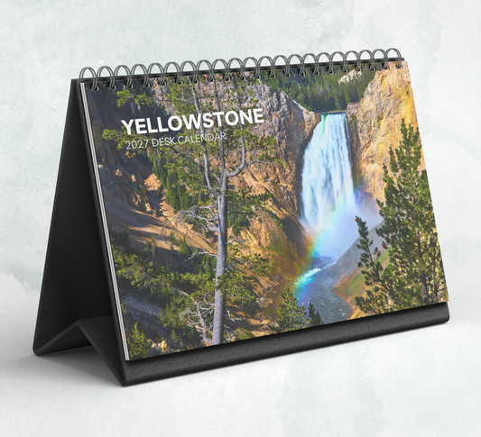 Yellowstone Desk Calendar 2027-2028