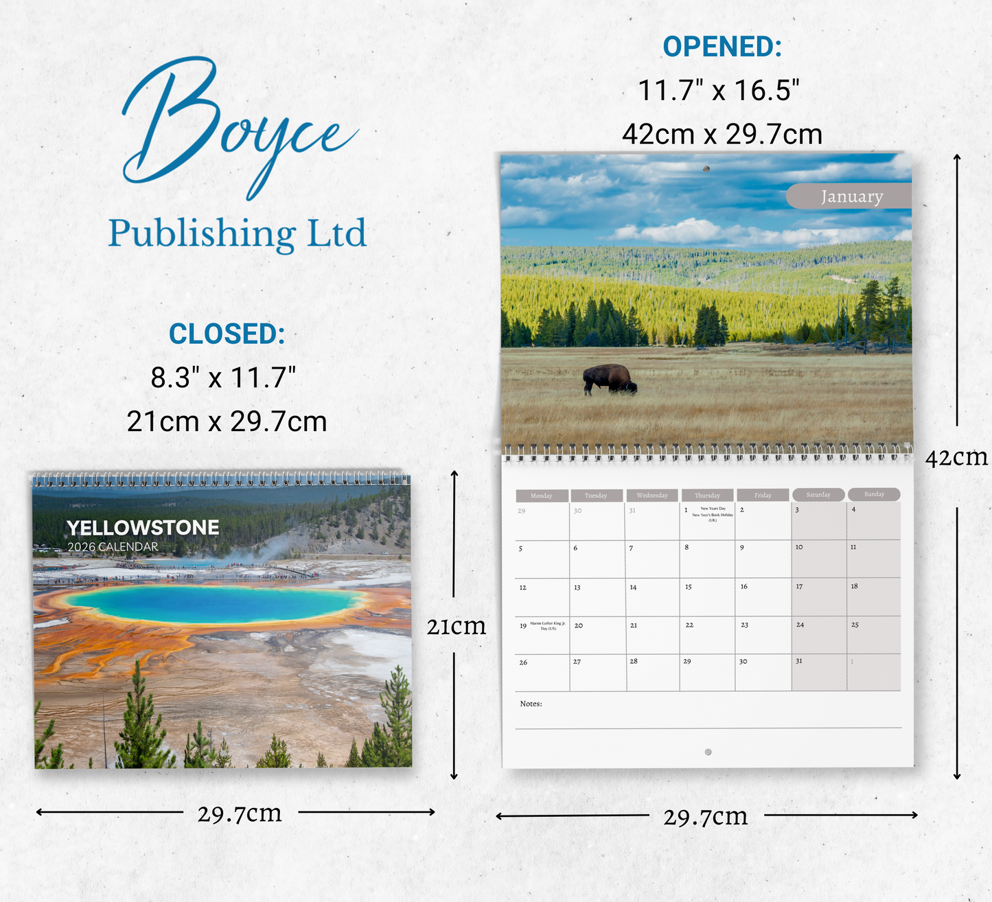 Yellowstone Calendar 2026