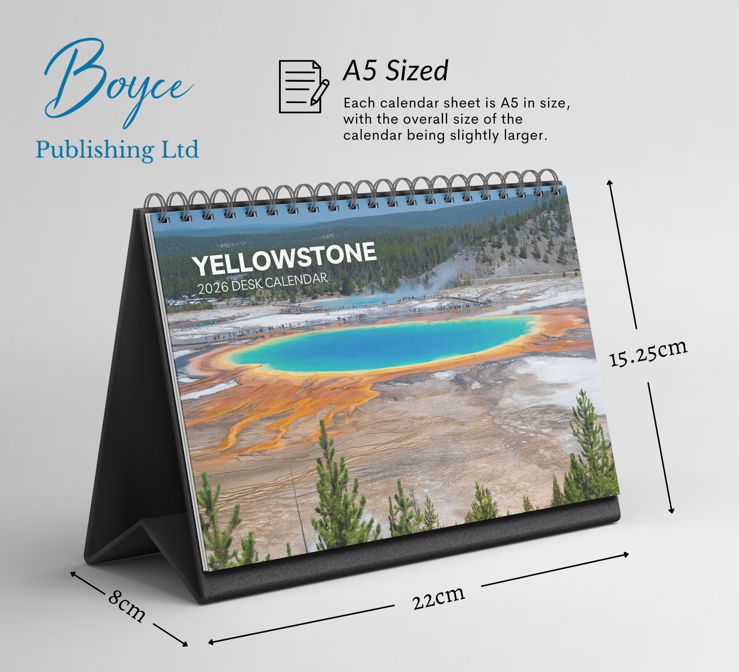Yellowstone Desk Calendar 2026-2027