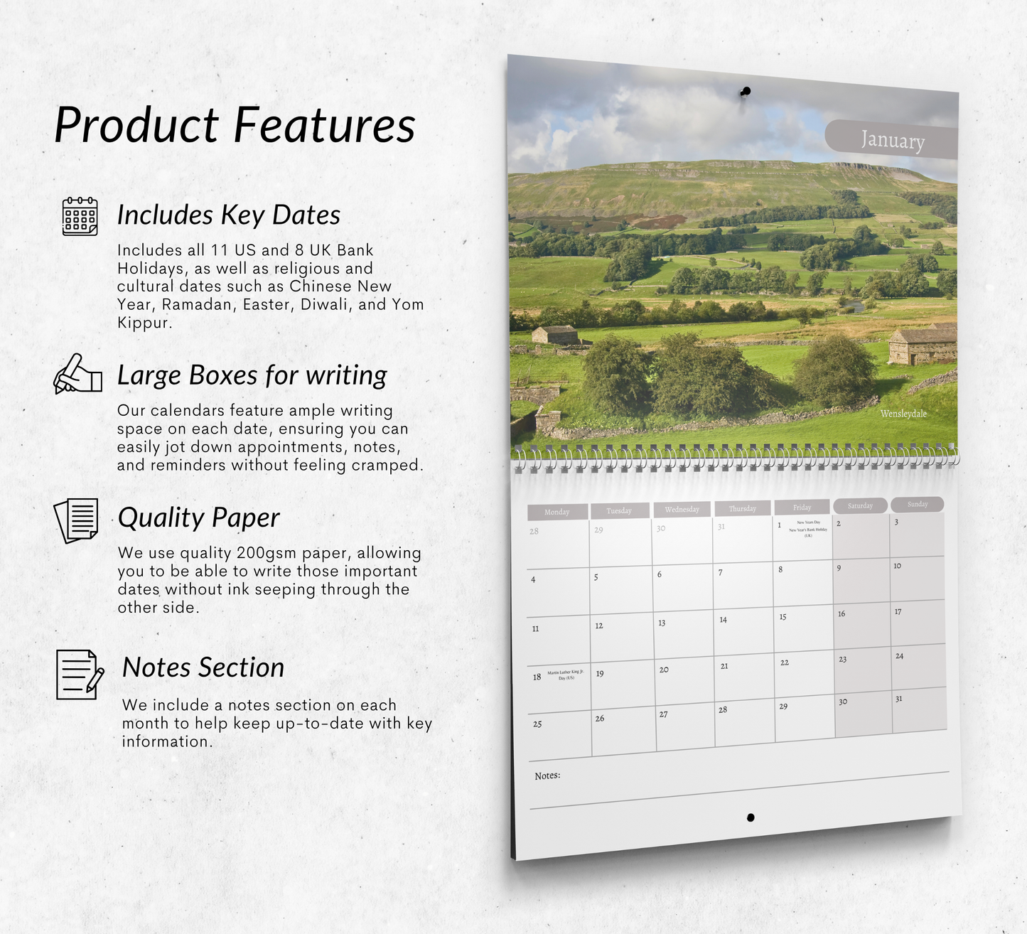 Yorkshire Dales Calendar 2027