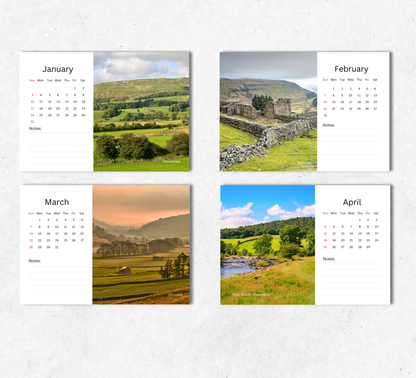 Yorkshire Dales Desk Calendar 2027-2028
