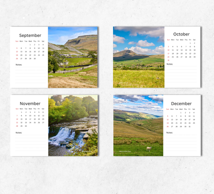 Yorkshire Dales Desk Calendar 2027-2028